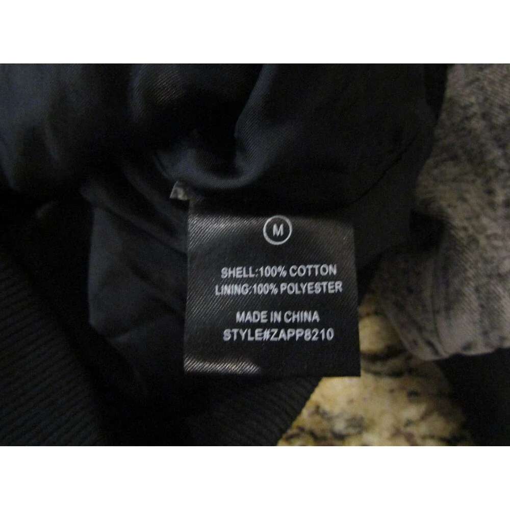 Fashion Nova Stay Bothered Bomber Jacket Washed Oversized Womens Size M - Picture 8 of 9